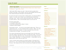Tablet Screenshot of loseitnow.wordpress.com