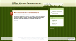 Desktop Screenshot of khsannounce.wordpress.com