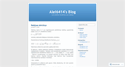 Desktop Screenshot of alei6414.wordpress.com