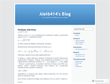 Tablet Screenshot of alei6414.wordpress.com