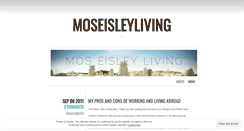 Desktop Screenshot of moseisleyliving.wordpress.com