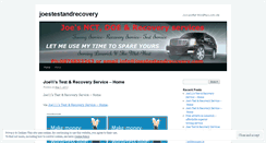 Desktop Screenshot of joestestandrecovery.wordpress.com