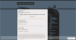 Desktop Screenshot of karolaa13.wordpress.com