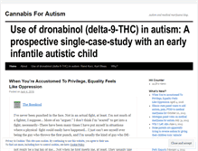 Tablet Screenshot of cannabisforautism.wordpress.com