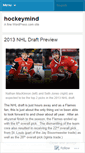 Mobile Screenshot of hockeymind.wordpress.com