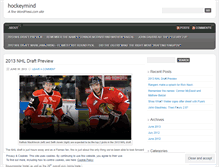 Tablet Screenshot of hockeymind.wordpress.com