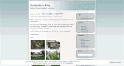 Desktop Screenshot of kariquilts.wordpress.com