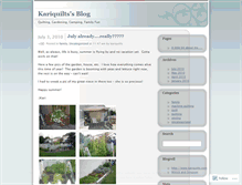 Tablet Screenshot of kariquilts.wordpress.com