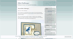 Desktop Screenshot of elitechallenges.wordpress.com