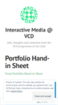 Mobile Screenshot of interactivemediavcd.wordpress.com