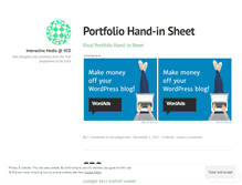 Tablet Screenshot of interactivemediavcd.wordpress.com