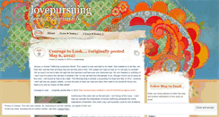 Desktop Screenshot of lovepursuing.wordpress.com