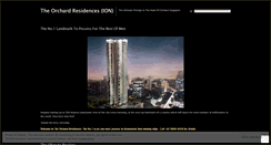 Desktop Screenshot of orchardresidences.wordpress.com