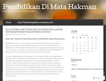 Tablet Screenshot of hakmantenera.wordpress.com