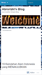 Mobile Screenshot of abrorizkiga.wordpress.com