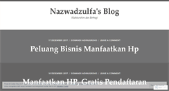 Desktop Screenshot of nazwadzulfa.wordpress.com