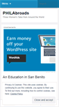 Mobile Screenshot of philabroads.wordpress.com