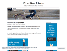 Tablet Screenshot of fixedgearathens.wordpress.com