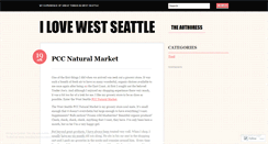 Desktop Screenshot of ilovewestseattle.wordpress.com