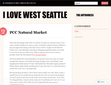 Tablet Screenshot of ilovewestseattle.wordpress.com