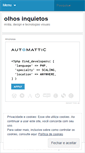 Mobile Screenshot of olhosinquietos.wordpress.com
