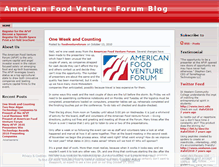 Tablet Screenshot of foodventureforum.wordpress.com