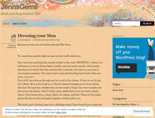 Tablet Screenshot of jennsgems.wordpress.com