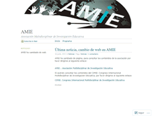 Tablet Screenshot of amieeducacion.wordpress.com