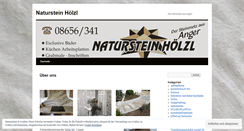 Desktop Screenshot of natursteinhoelzl.wordpress.com