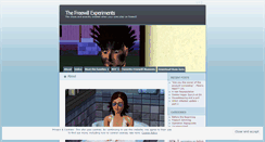 Desktop Screenshot of freewillexperiments.wordpress.com