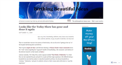 Desktop Screenshot of birthingbeautifulideas.wordpress.com