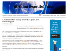 Tablet Screenshot of birthingbeautifulideas.wordpress.com