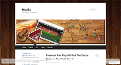 Desktop Screenshot of miniex.wordpress.com