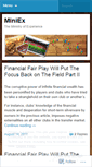 Mobile Screenshot of miniex.wordpress.com