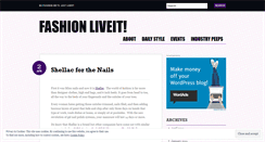 Desktop Screenshot of fashionliveit.wordpress.com