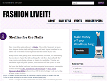 Tablet Screenshot of fashionliveit.wordpress.com