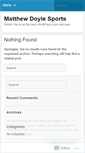 Mobile Screenshot of matthewdoylesports.wordpress.com
