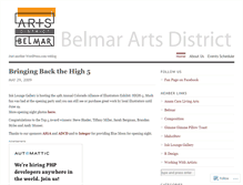 Tablet Screenshot of belmarartsdistrict.wordpress.com