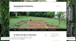 Desktop Screenshot of homesteadinsuburbia.wordpress.com