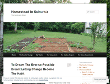 Tablet Screenshot of homesteadinsuburbia.wordpress.com