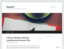 Tablet Screenshot of dayamit.wordpress.com