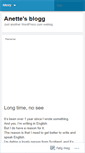 Mobile Screenshot of anettebloggen.wordpress.com