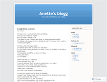 Tablet Screenshot of anettebloggen.wordpress.com