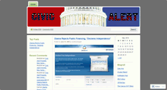 Desktop Screenshot of civicalert.wordpress.com