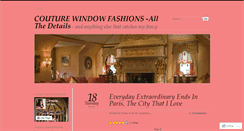 Desktop Screenshot of couturewindowfashions.wordpress.com
