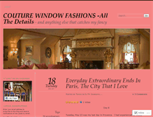 Tablet Screenshot of couturewindowfashions.wordpress.com