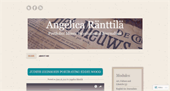 Desktop Screenshot of angelicaranttiladotcom.wordpress.com