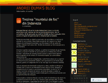 Tablet Screenshot of andreiduma.wordpress.com