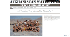 Desktop Screenshot of afghanistanwaterpolo.wordpress.com