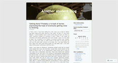 Desktop Screenshot of anotherstudentblog.wordpress.com